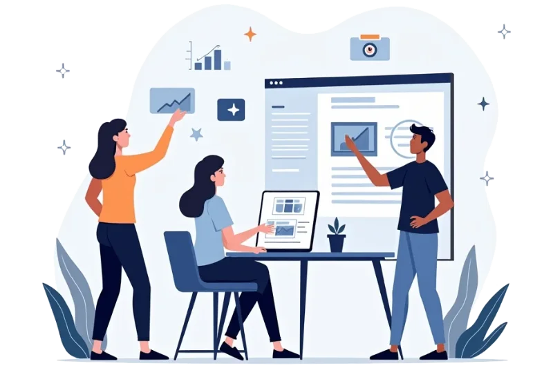 Illustration Buchhaltung